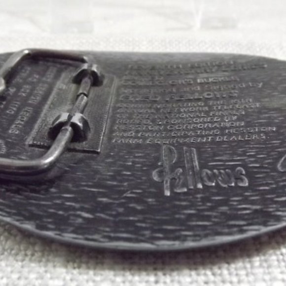 National Finals Rodeo NFR 1989 Hesston Belt Buckle - Picture 5 of 6